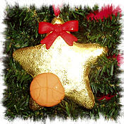 Basketball Resin Star Ornament