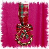 Plaid Wreath of Christmas Bells