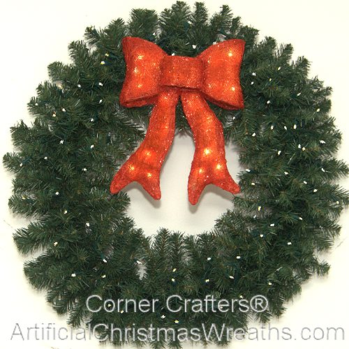 3 FOOT L.E.D. LIGHTED CHRISTMAS WREATH