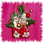 Gingerbread Gift Box Ornament