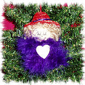 Red and Purple Hat Ornament