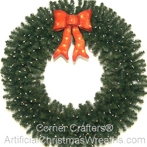 4 FOOT DELUXE LIGHTED CHRISTMAS WREATH