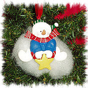 Resin Wishing Star Snowman