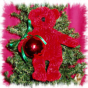 Red Teddy Bear Ornament