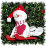 Sleigh Riding Snowman