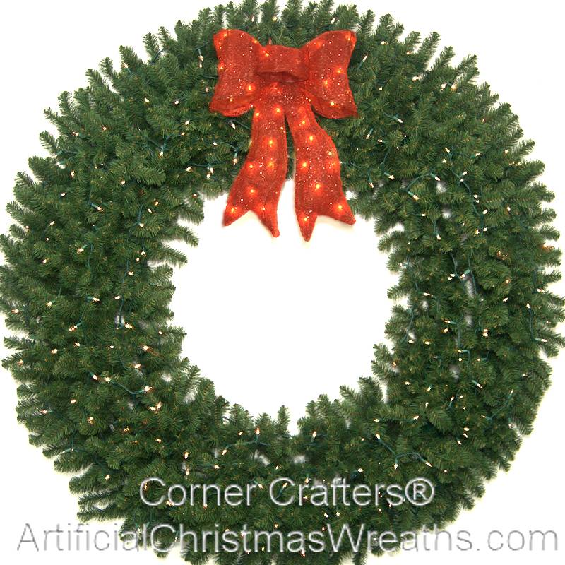 6 Foot Lighted Christmas Wreath 