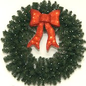 3 Foot L.E.D. Lighted Christmas Wreath