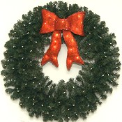 3 Foot Lighted Christmas Wreath