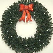 4 Foot Deluxe Lighted Christmas Wreath