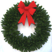 4 Foot Deluxe Christmas Wreath (without lights)