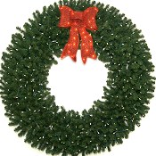 6 Foot (72 inch) L.E.D. Lighted Christmas Wreath