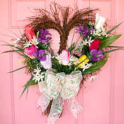 Heartfelt Flowers in Bloom Wreath