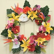 Tropical Floral Wreath