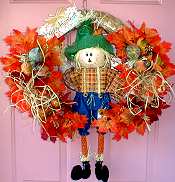Autumn Scarecrow Wreath