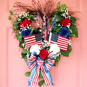 Heartfelt Pride Patriotic Wreath
