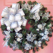 Silver Bells Christmas Wreath