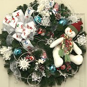 Snowman Wreath