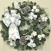 White Christmas Wreath
