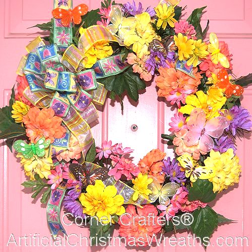 Spring Butterfly Wreath Artificialchristmaswreaths Com | spring butterfly wreath free shipping Spring Butterfly Wreath Artificialchristmaswreaths Com | spring butterfly wreath free shipping