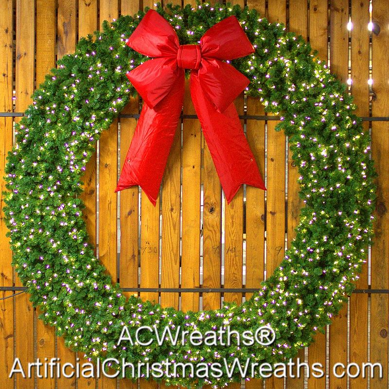 10 Foot L E D Wreath, Large Outdoor Wreaths