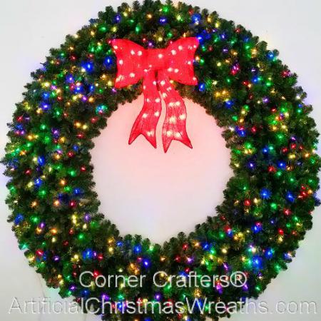 LARGE CHRISTMAS WREATHS by Artificial Christmas Wreaths.com | GIANT