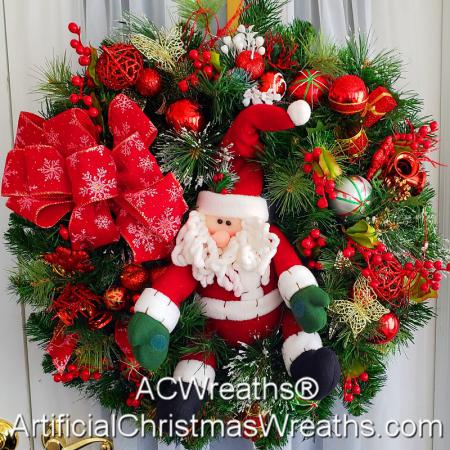 Santa Christmas Wreath
