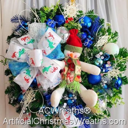 Snowman Winter Wreath