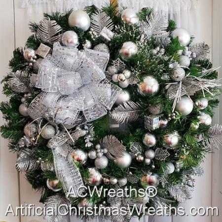 Silver Bells Christmas Wreath