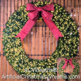 10 Foot LED Christmas Wreath