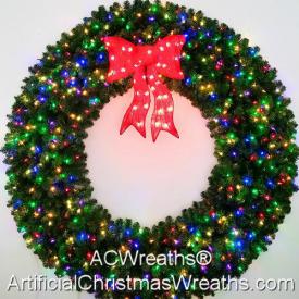 6 Foot Multi Color Christmas Wreath