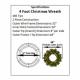 4 Foot Christmas Wreath Specs